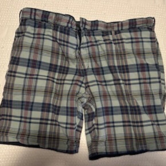 POLO Ralph Lauren Reversible Shorts (2-in-1) Solid Navy Blue and Checkered Blue - Picture 5 of 11